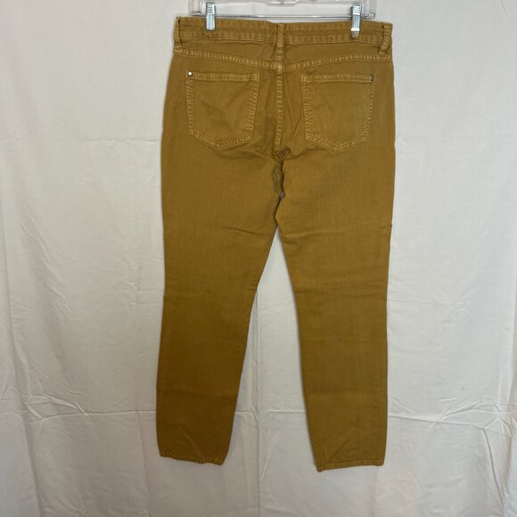Pilcro from Anthropologie Mustard Denim Pants - size 30 - Picture 4 of 7